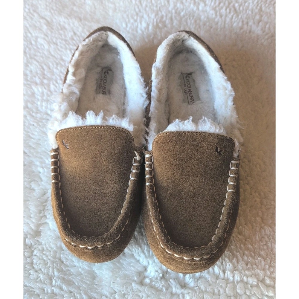 Koolaburra‎ by Ugg Womens Lezly Chestnut Brown Sherpa Lined Mocs Slip-On 6 GUC